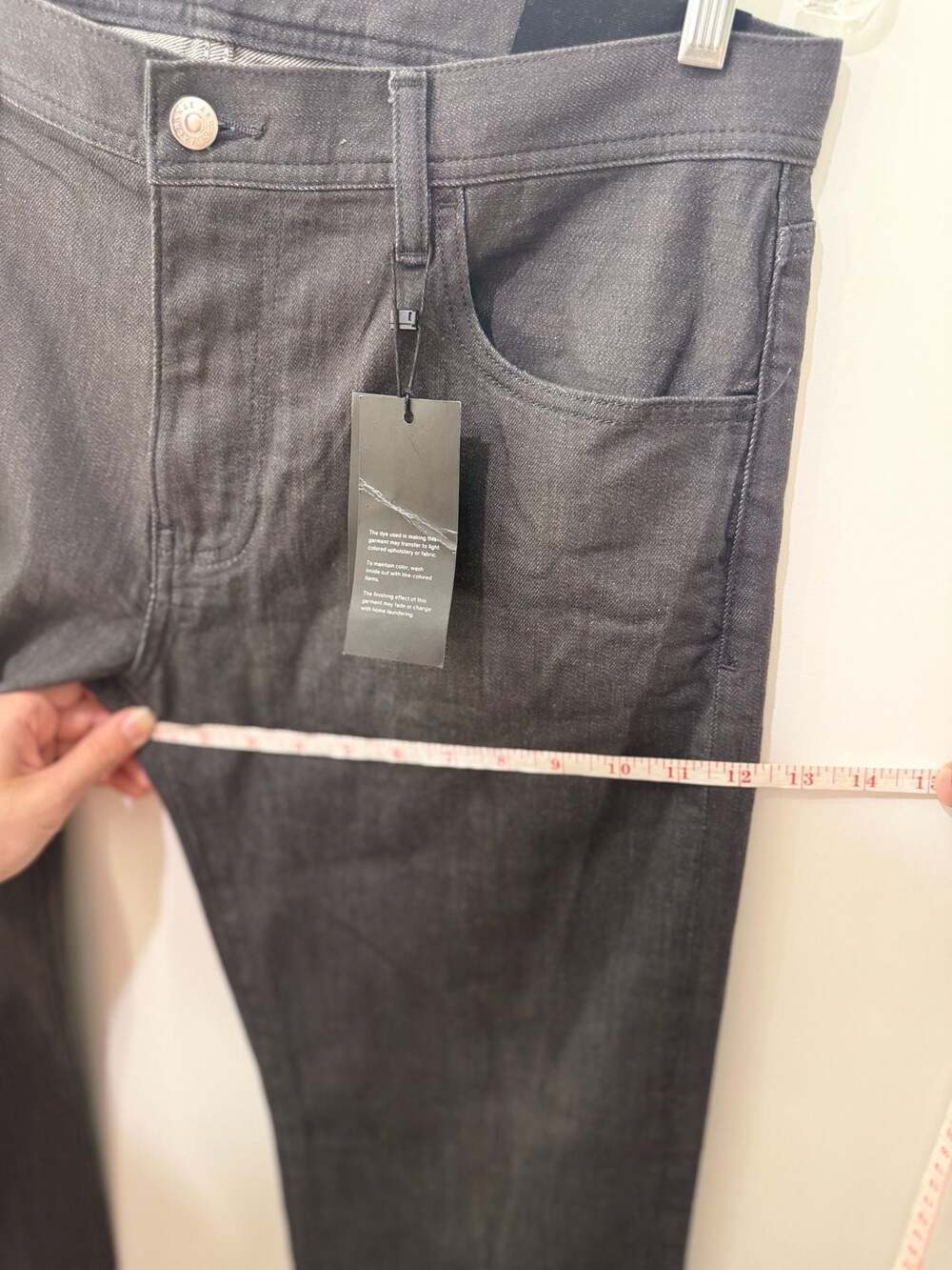Armani Exchange A|X Relaxed Straight Leg 5-Pocket Jeans, Black - Picture 10 of 10